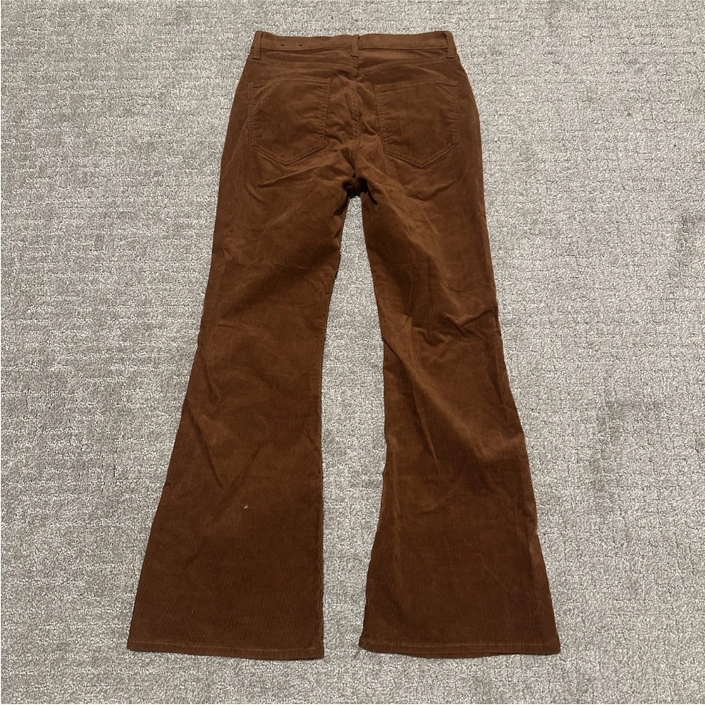 GAP | High-Rise Corduroy Soft Vintage Flare Pants in Rust | Size 2/26S - Picture 6 of 8